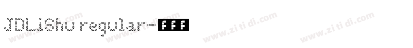 JDLiShu regular字体转换